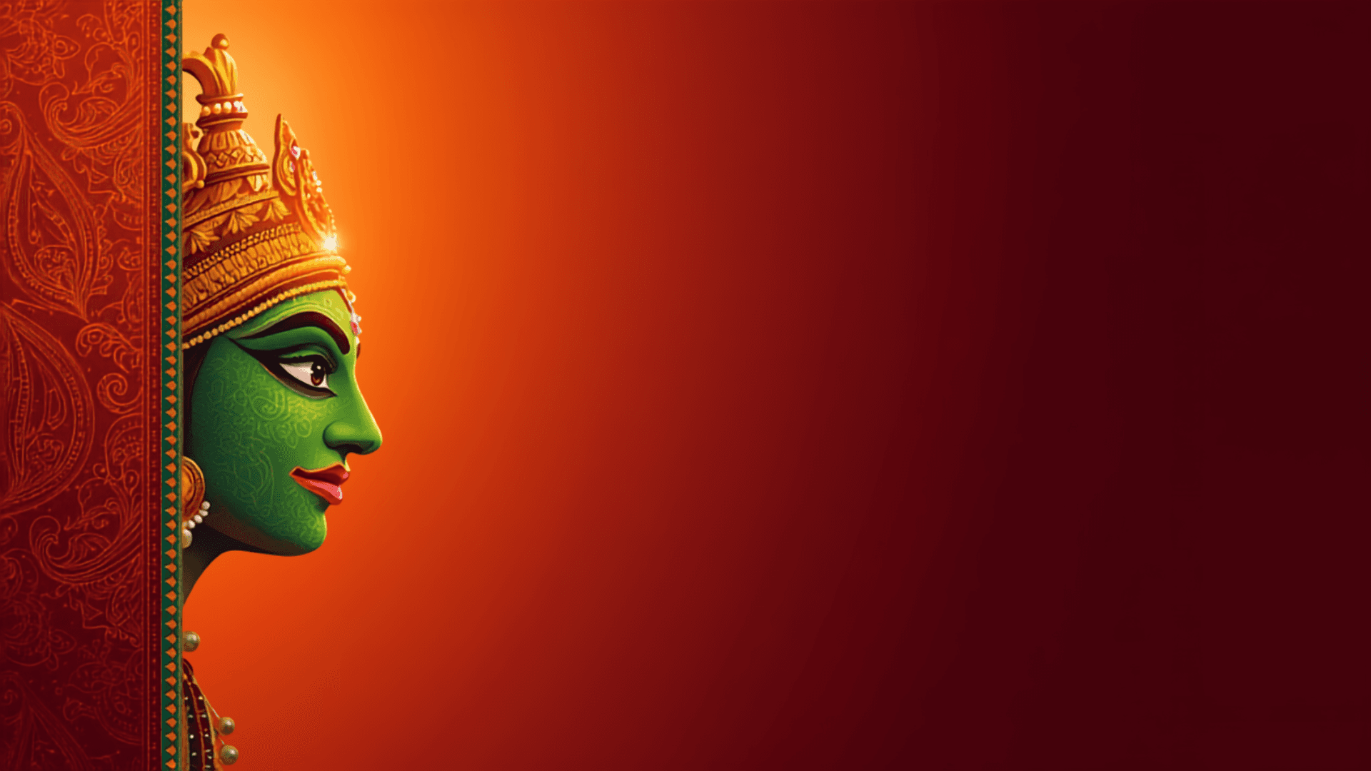 Illuminated Kathakali dancer — Dramawale mission